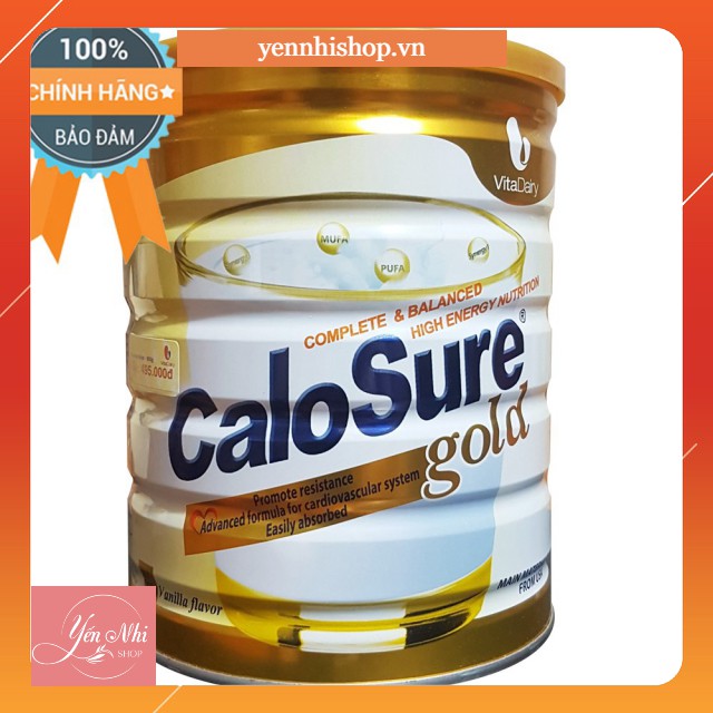 [ Có Mã Muỗng Đổi quà] Sữa Calosure Gold ít đường hộp 900g date 2023