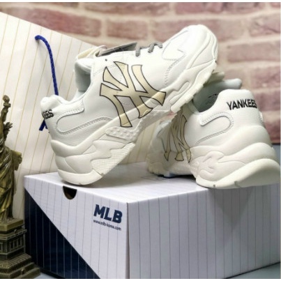 Giày MLB NY Vàng Cao Cấp Tăng Chiều Cao 6cm Nam Nữ