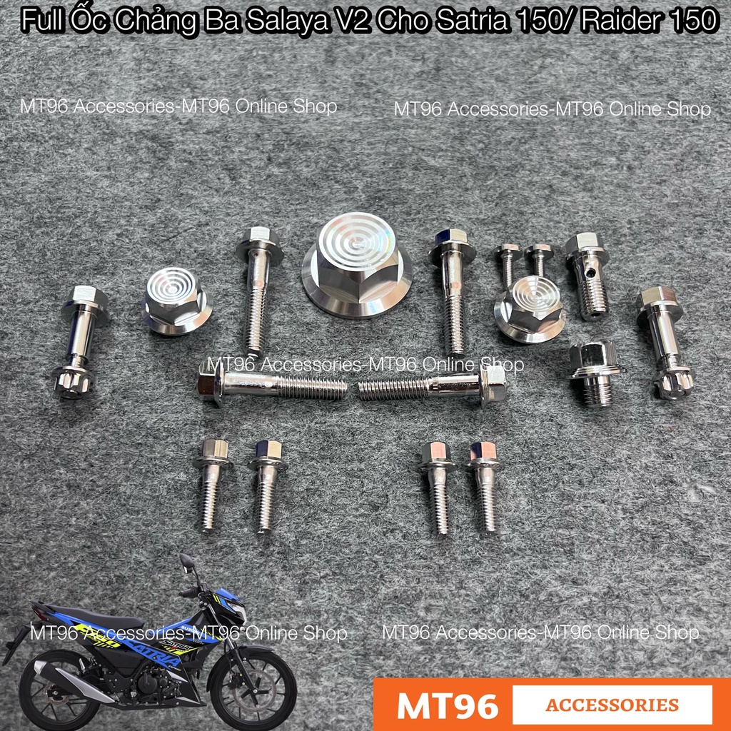 Full Ốc Chảng Ba Salaya V2 Cho Satria 150, Raider 150 ( TRỌN BỘ )