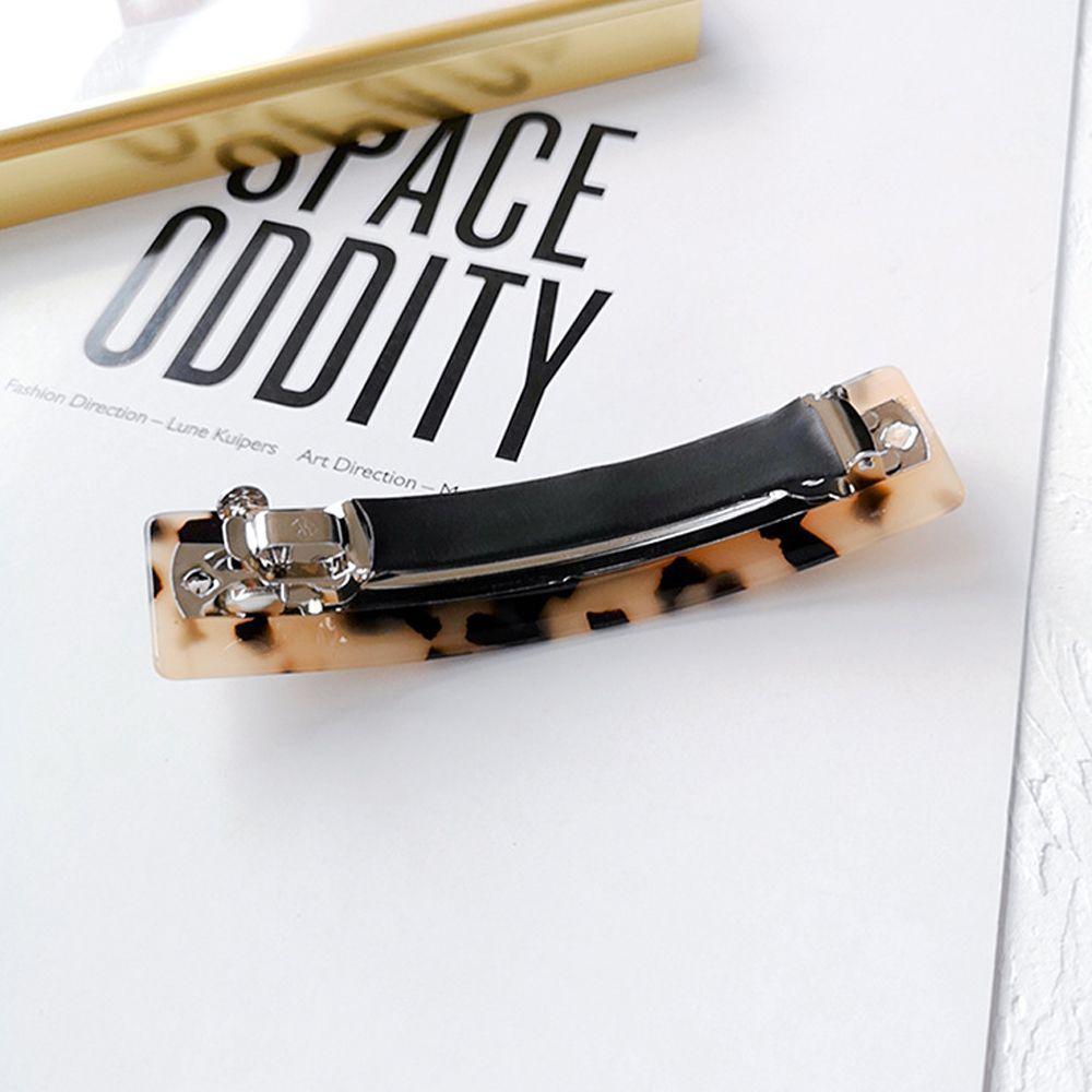 Kẹp Tóc Acrylic Dáng Dài Họa Tiết Hình Học Thanh Lịch