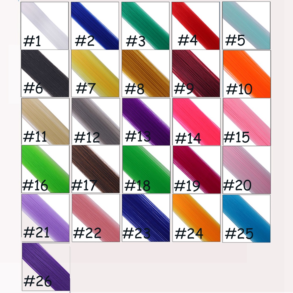 St.kunkka 1pc / túi Tóc giả xoăn màu sáng rất thuận tiện để đội dài 55cm làm đồ trang sức DIY