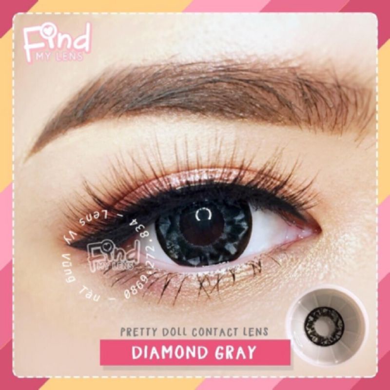 Lens diamond gray | giãn tròng