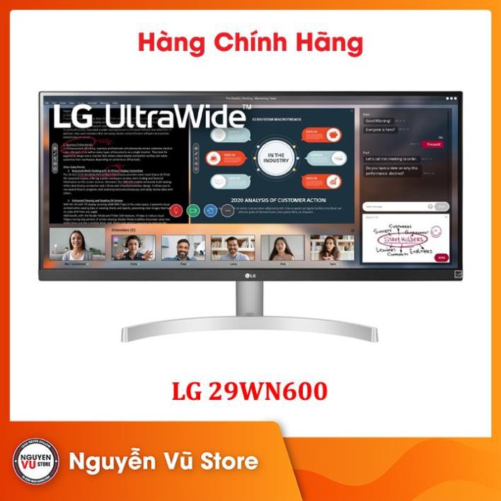 Màn hình máy tính LG 29 inch 29WN600-W UltraWide WFHD IPS HDR10 - Hàng chính hãng - Năm 2023