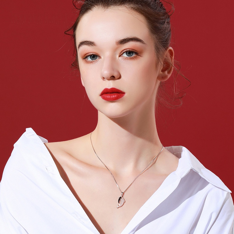 Mặt dây chuyền bạc 925 đính đá kim cương xanh lục bảo thời trang xinh xắn cho nam nữ XL007