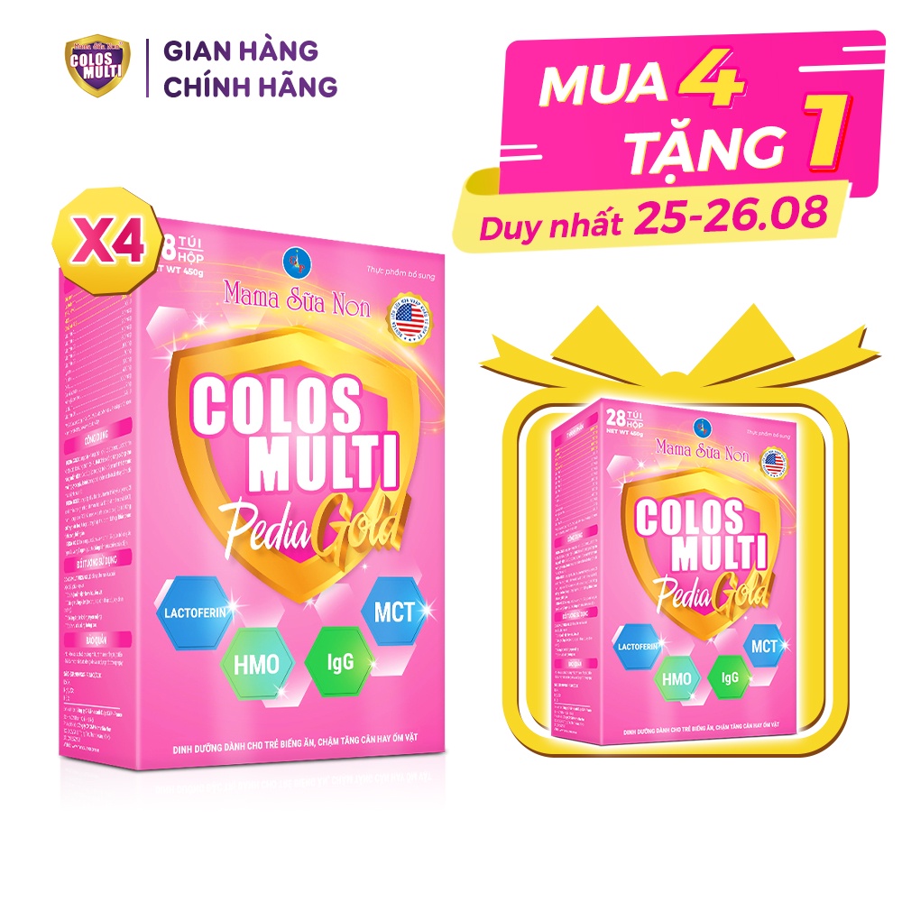 [Mua 4 tặng 1] Combo 4 hộp Sữa bột Colosmulti các loại hộp 350g - 450g