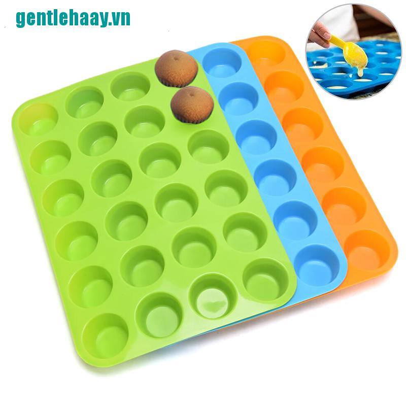Khuôn Silicone Làm Bánh 24 Ô