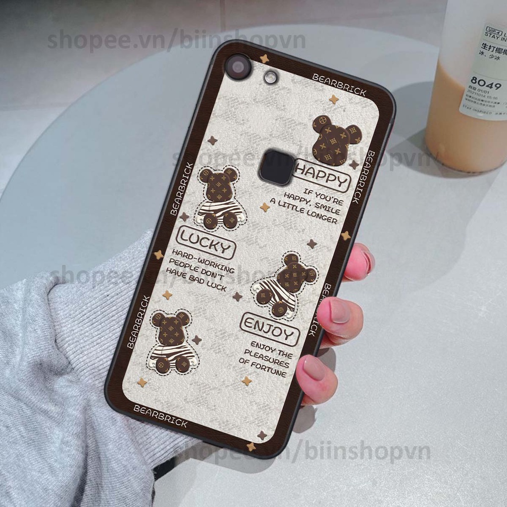 Ốp Vivo V7 / V7 Plus / V7+ hình gấu bear brick đẹp độc lạ, thời trang, cá tính