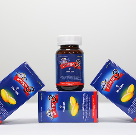 Viên uống Omega 3 Vinh Gia – Bổ sung DHA, EPA cho bà bầu và trẻ nhỏ (Lọ 100 viên)