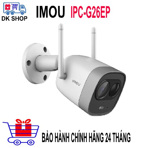 Camera IP Wifi 2.0MP IPC-G26EP-IMOU - Ngoài Trời - Chính Hãng - Bảo Hành 24 Tháng.