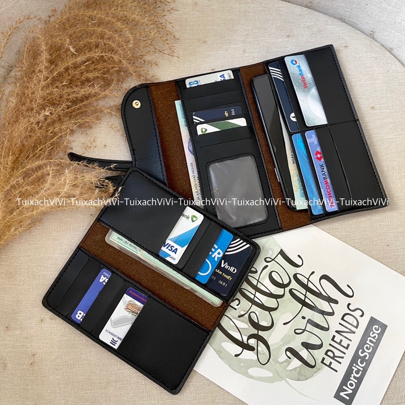 Ví Nữ Dáng Ngắn, Dáng Dài Cầm Tay, Ví Thẻ Card  - 3 Kiểu dáng Hiện Đại Nhiều Ngăn Phong Cách Hàn Quốc