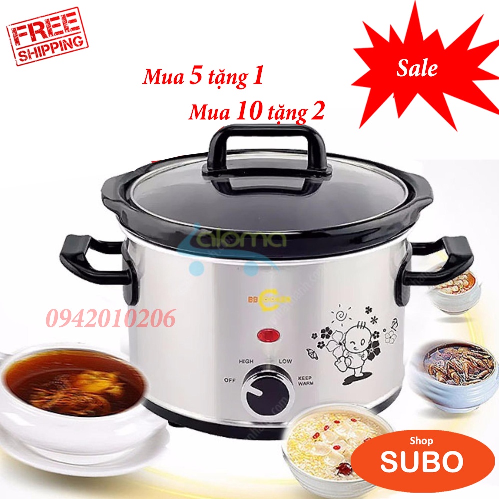 Nồi hầm chậm BBCooker 1.5L-HÀNG CHÍNH HÃNG-BẢO HÀNH TOÀN QUỐC