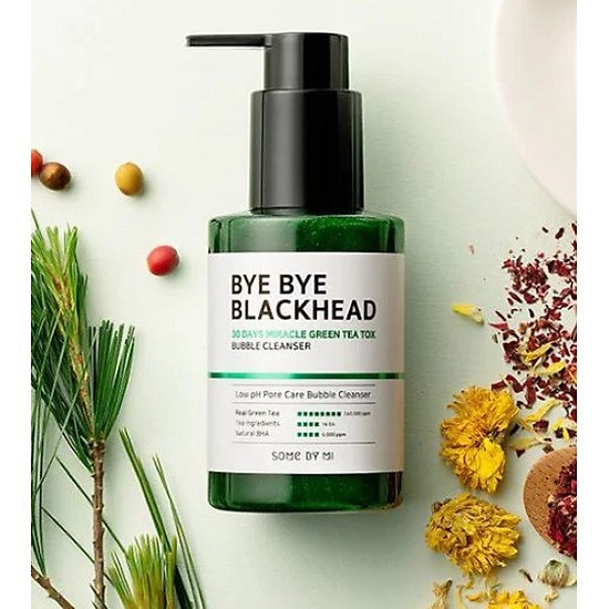 Sữa Rửa Mặt Sủi Bọt Some By Mi Bye Bye Blackhead 30 Days Miracle Greentea Tox Bubble 120ml - HB0191