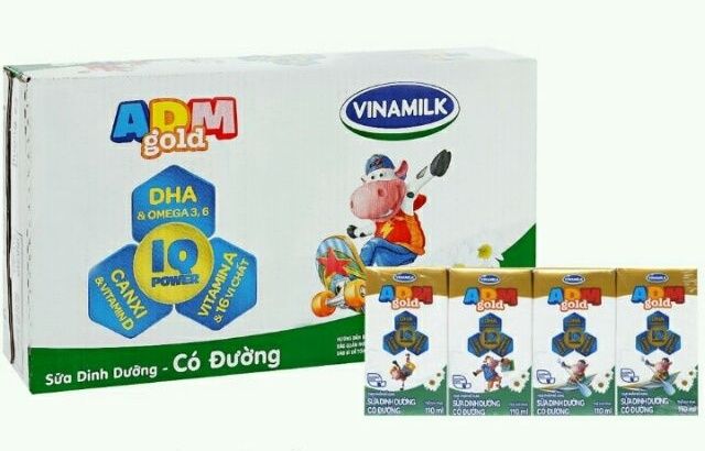 THÙNG SỮA VINAMILK ADM GOLD 110ML