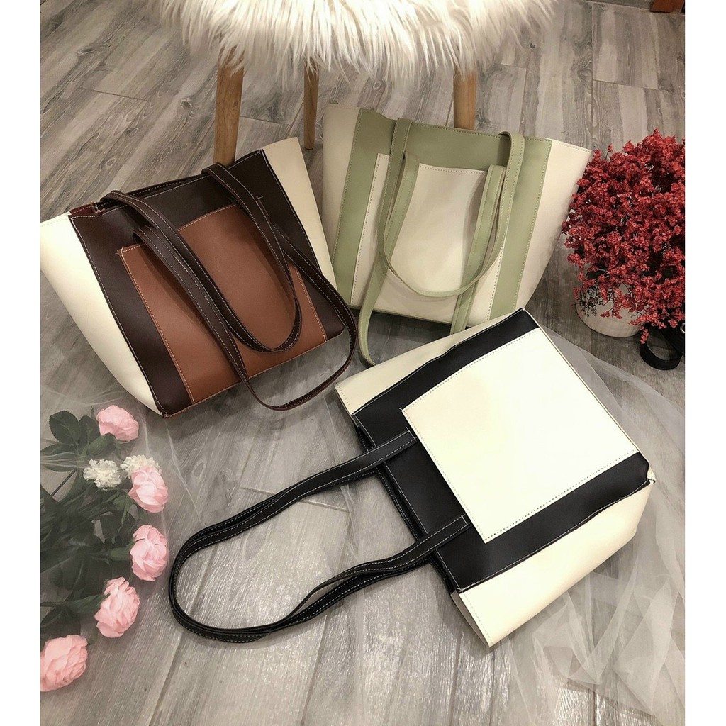 Túi công sở cỡ to túi xác nữ tote sang trọng 3 màu lựa chọn size 40 Có ảnh thật lonakeng shop