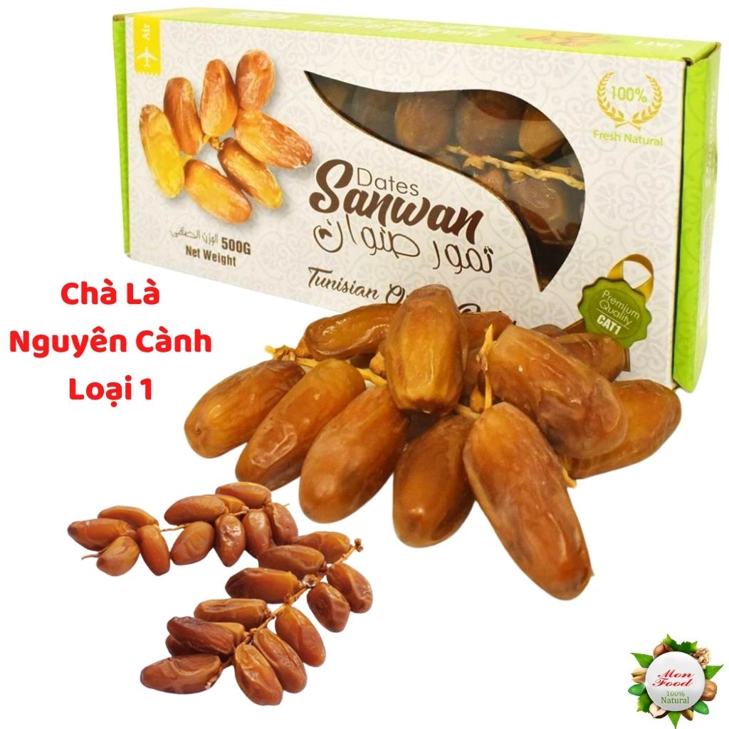 Chà Là Khô Nguyên Cành Loại 1, Chà Là Sawan Sấy Dẻo Không Đường, ToFood86