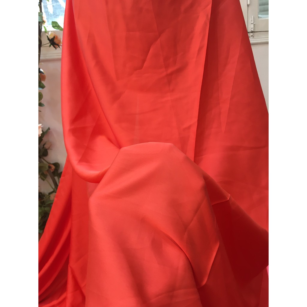 Vải Lụa chun dùng may váy đầm thời trang khổ 1,5m