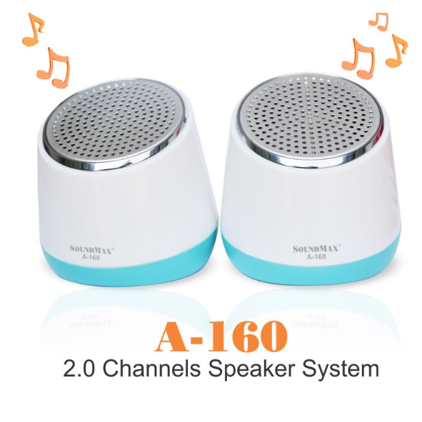 Loa Vi Tính SoundMax A160 2.0 6W  - Hàng Chính Hãng