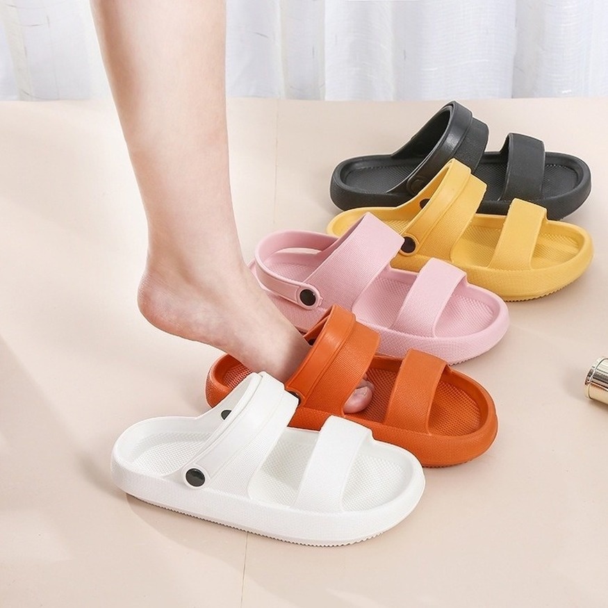 Sẵn Sàng!Dép Sandal Đi Trong Nhà Tắm Bằng EVA Dày Dặn Chống Trượt Cho Nam Nữ