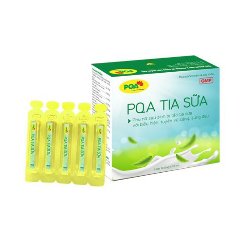 PQA TIA SỮA,Dùng Cho Người Bi Tắc Tia Sữa,Tuyến Vú Căng,Sưng,Giúp THông Tắc Tia Sữa. hộp 10 ống
