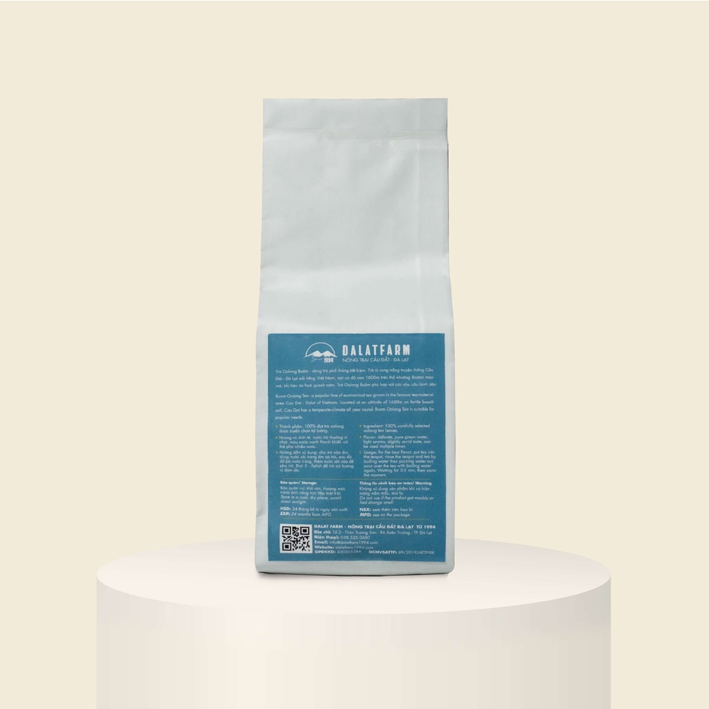 Trà Oolong Buồm DalatFarm - Túi Thiếc 200Gr