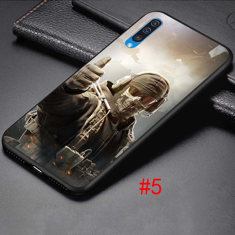 Ốp Lưng Silicone In Chữ Call Of Duty Thời Trang Cho Samsung A6 A7 A8 Plus A9 2018 A3 2016 A5 2017