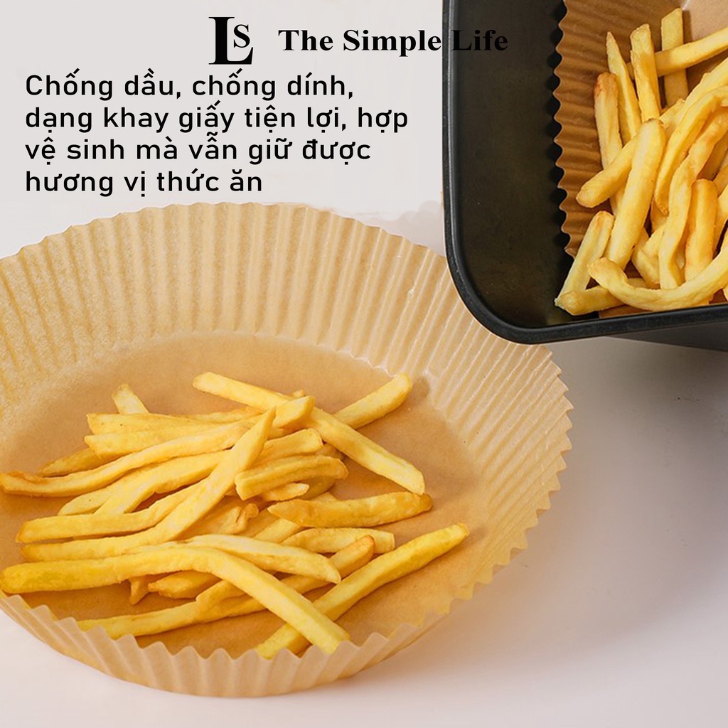 Giấy lót nồi chiên không dầu, giấy nến lót nồi chiên không dầu, hấp bánh bao thấm dầu, chống dính cao cấp [CHÍNH HÃNG]
