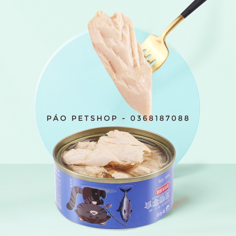 PATE cho mèo Set 6 lon vị cá Curly tail