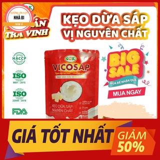 Kẹo dừa sáp trà vinh túi zip 100gram -đậm vị dừa sáp nguyên chất - ít đường - đặc sản trà vinh - sản phẩm ocop trà vinh.