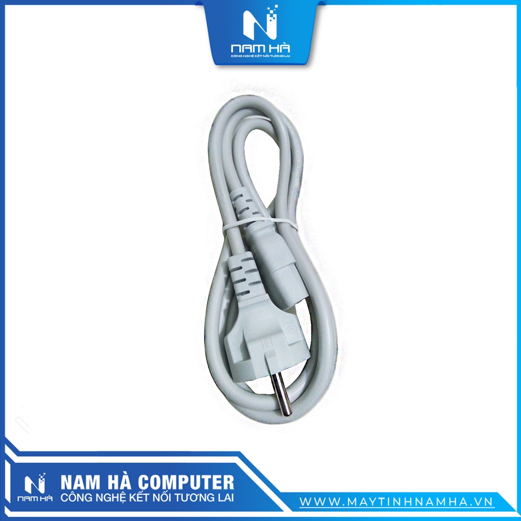 Cáp nguồn PC 1.5M màu xám loại tốt đa năng dùng cho PC, Máy in, nồi cơm điện, ấm đun nước