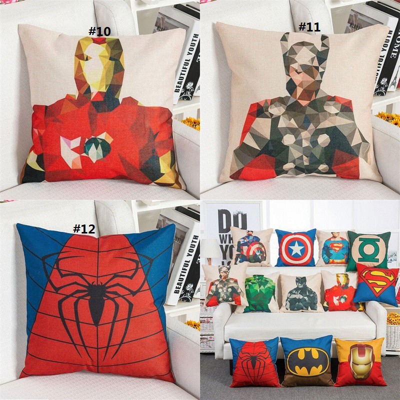 Vỏ gối kích thước 18" hoạ tiết hình Marvel sống động | BigBuy360 - bigbuy360.vn