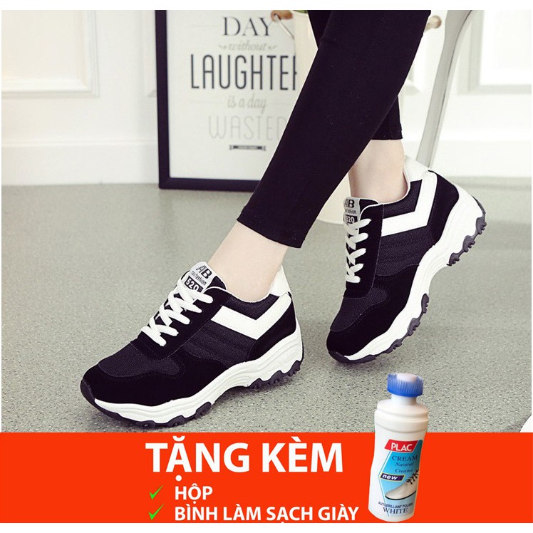 giày thể thao nữ màu đen, màu xám, màu hồng