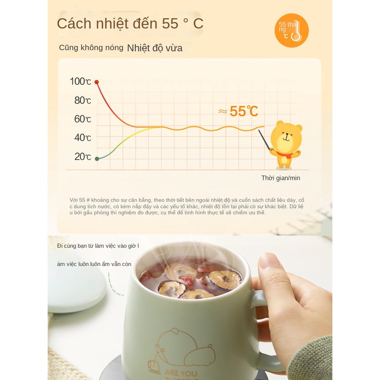 Máy hâm sữa Bear DRBD-A16B1 nhỏ thông minh nhiệt độ không đổi tự động ngắt điện máy hâm sữa nóng