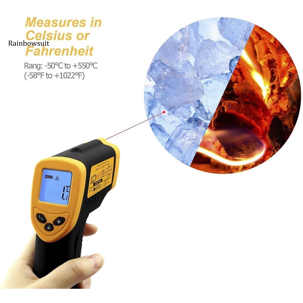 Nhiệt kế hồng ngoại DT8380 cầm tay màn hình LCD tiện dụng