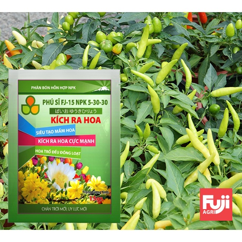 Phân bón NPK FJ15 KÍCH RA HOA 15g