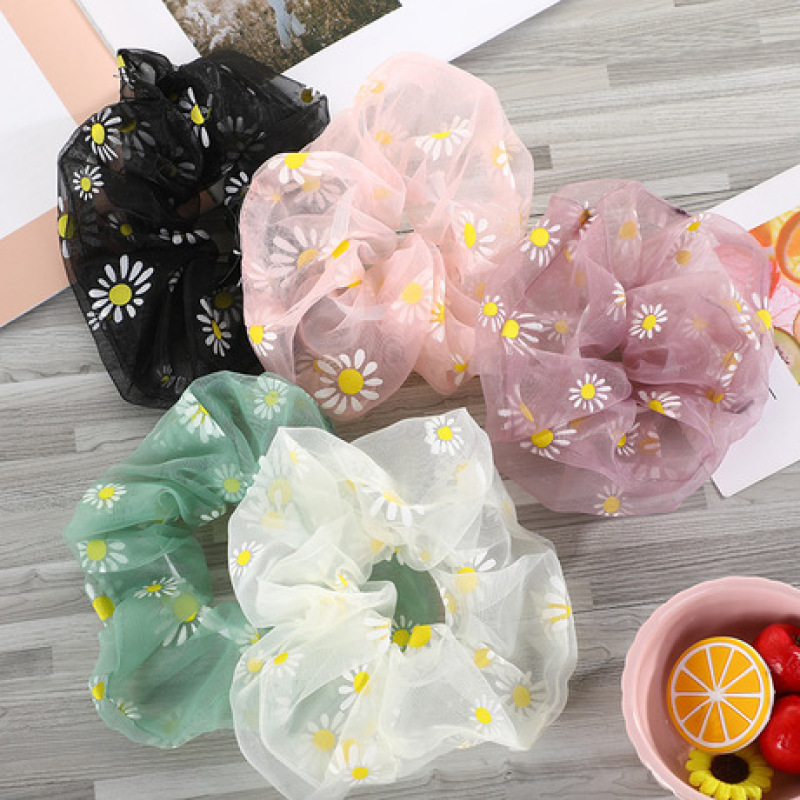 Fashion Accessories Female Fluffy Hair Chrysanthemum Headband Băng đô Headband Hair Curly Headband Korean Style Super Cute Female Headband