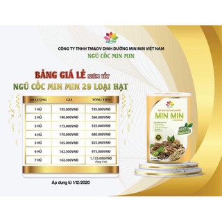 [COMBO 2kg] NGŨ CỐC MINMIN [FEE SHIP] NGŨ CỐC MINMIN 29 LOẠI HẠT CAO CẤP