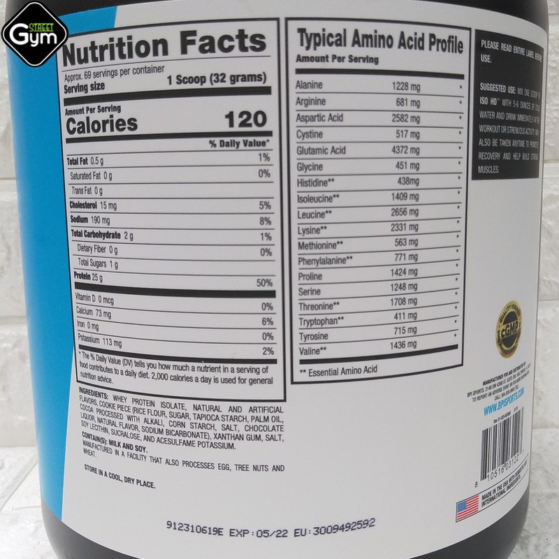Gói 1Kg Sữa Tăng Cơ Whey Protein ISO HD Bpi