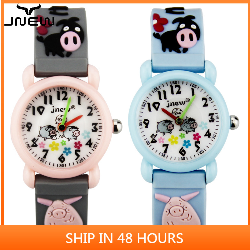 Đồng Hồ Đeo Tay Chống Nước Hình Heo Con Dễ Thương Cho Bé