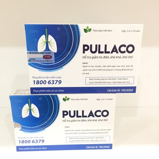 Pullaco bổ phế giảm ho long đờm hộp 2 vỉ x 10 viên