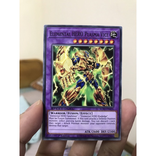 Thẻ bài Yugioh Elemental HERO Plasma Vice