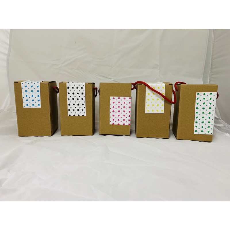 Set 5 Hộp kraft bồi sóng 9*15*9cm có quai | BigBuy360 - bigbuy360.vn