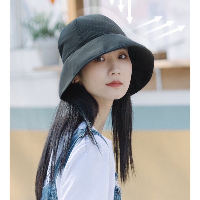 Mũ dã ngoại du lịch đi biển chống nắng thời trang rộng vành cho nữ Naturehike NH21FS533