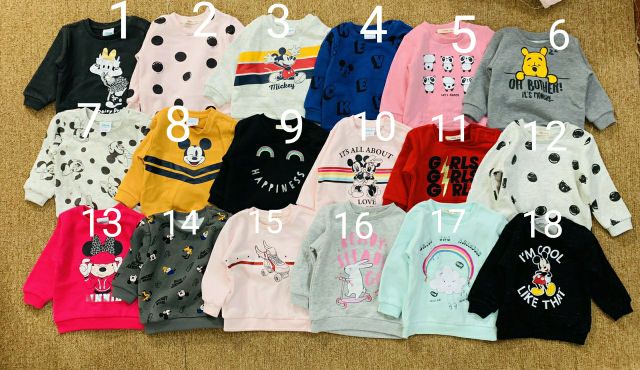 Xả !!! Áo nỉ disney FOX TUKID siêu hót bé trai bé gái (3M-5Y) (SP000736)