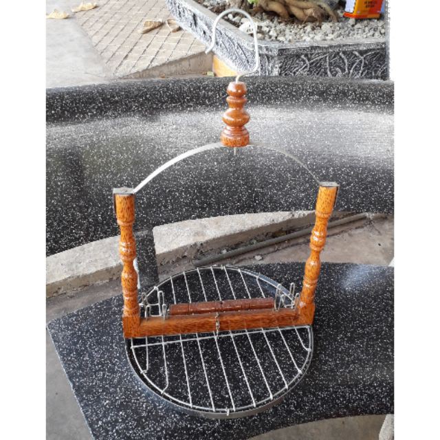 Lồng trần cho chim cu gáy, sáo, két, khướu, họa mi, chích chòe..+ tặng 2 cóng thủy tinh: