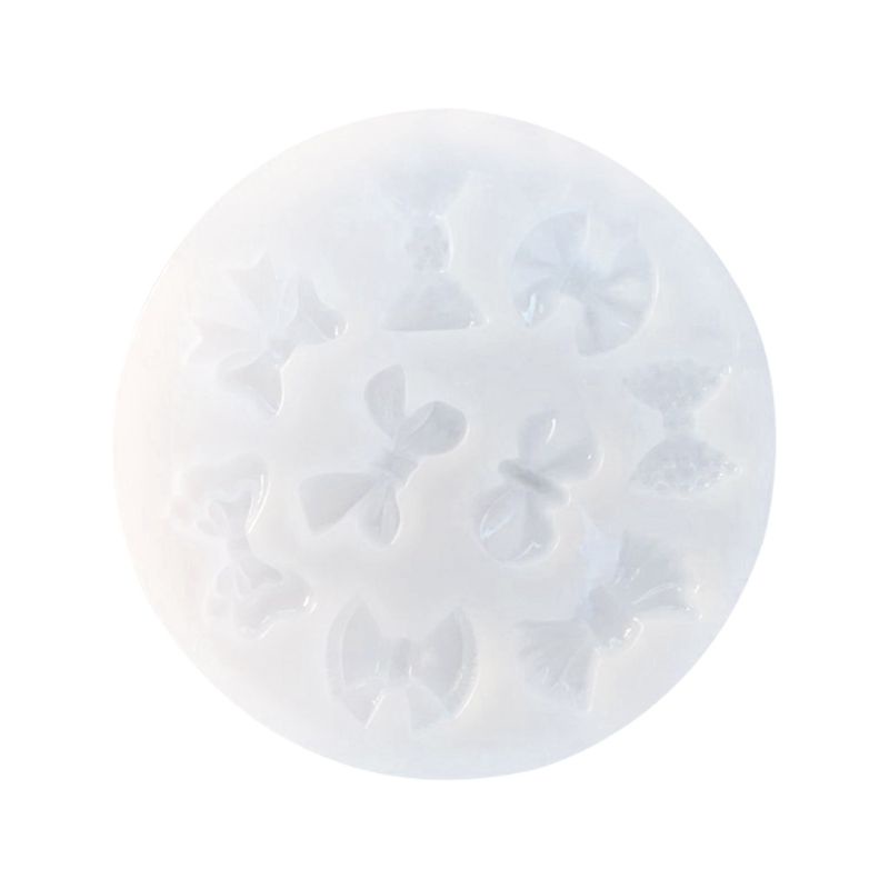 Khuôn silicone làm mặt dây chuyền hình nơ 3D DIY