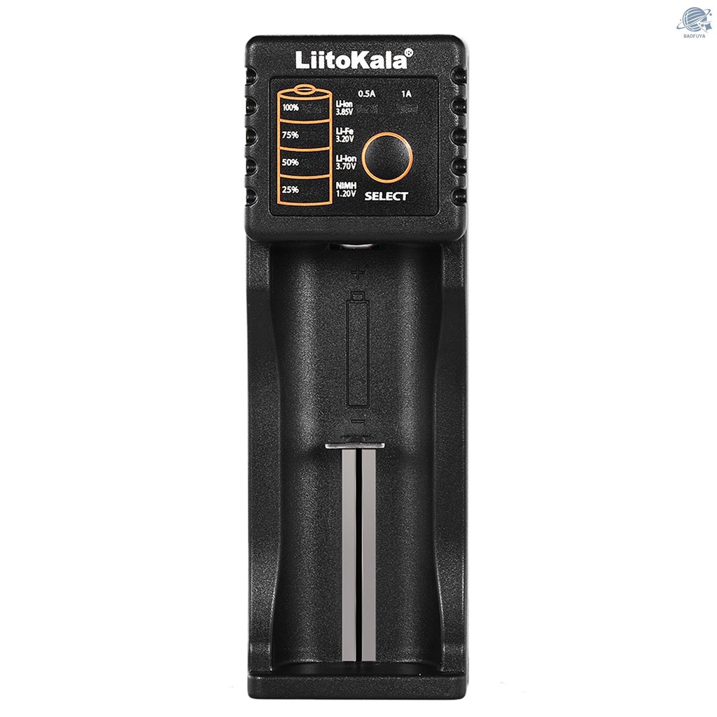 BF LiitoKala Lii-100 Battery Charger for 1.2V/3.7V/3.2V/3.85V AA/AAA 18350/10440/14500/16340 NiMH Lithium Rechargeable Batteries