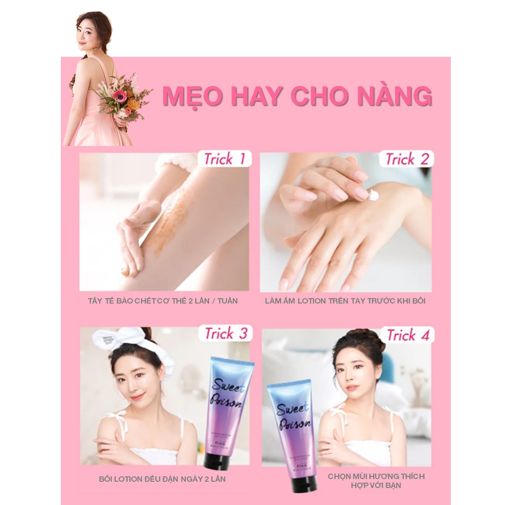 Sữa dưỡng trắng da toàn thân hương nước hoa Malissa Kiss 226 gr | BigBuy360 - bigbuy360.vn