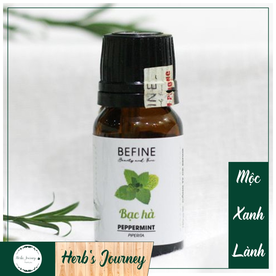 Tinh dầu bạc hà cao cấp - BEFINE - Tinh dầu tự nhiên nguyên chất - Thông mũi, giảm ngạt, thơm phòng