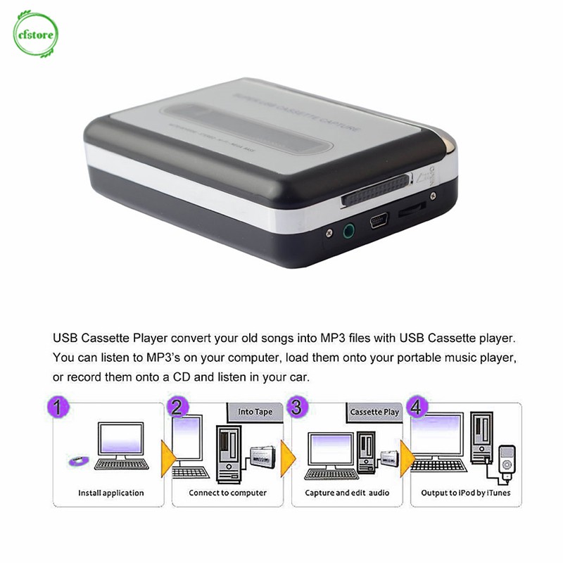 Máy Cát-Xét Chuyển Đổi Băng Cassette Sang Mp3