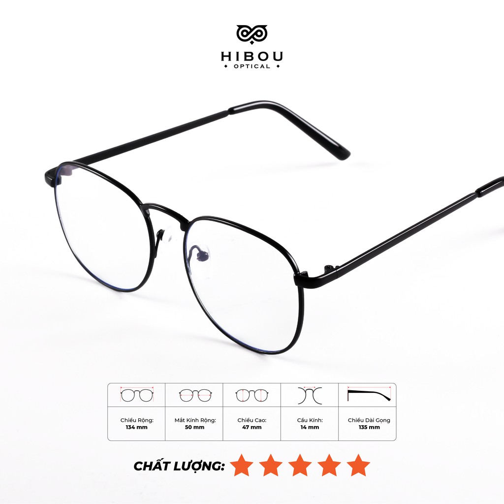 Gọng kính cận nam nữ phong cách Hàn Quốc GC069 bằng kim loại nhẹ
